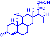 Cortisol Molecule.