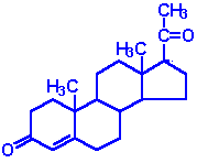 Progesterone Molecule.